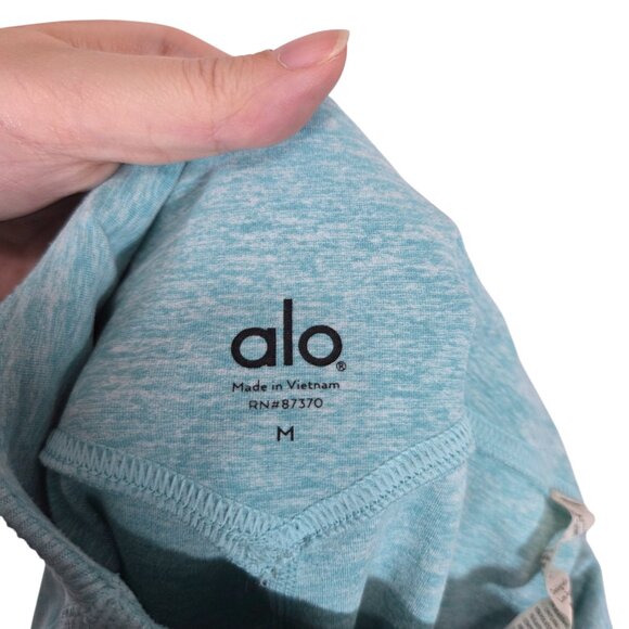 Alo Yoga High-Waist Alosoft Lounge Legging in Blue Quartz Heather - Picture 6 of 10